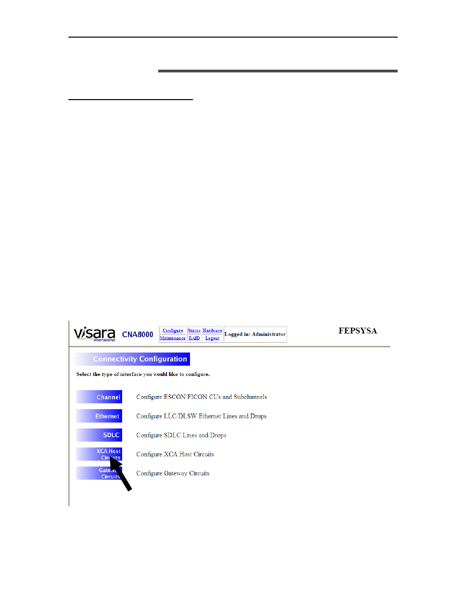 Chapter 9. host circuit definition | Visara CNA-8000 Installation User Manual | Page 101 / 126