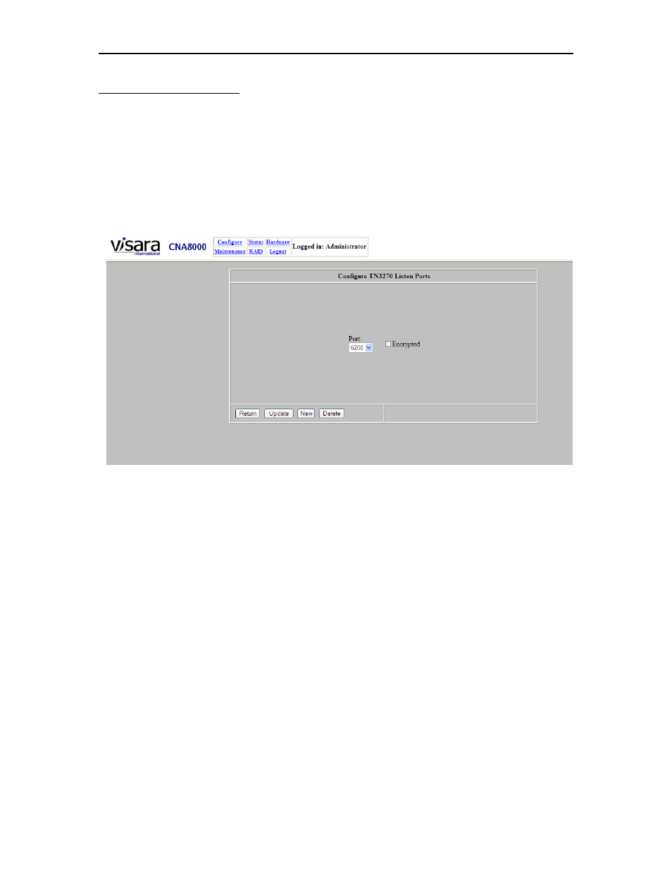 Visara CNA-8000 Installation User Manual | Page 107 / 126
