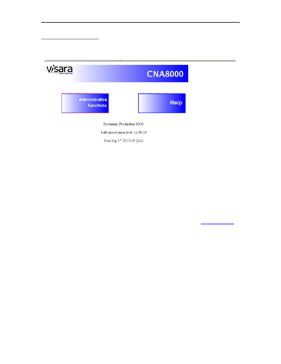 Visara CNA-8000 Installation User Manual | Page 26 / 126