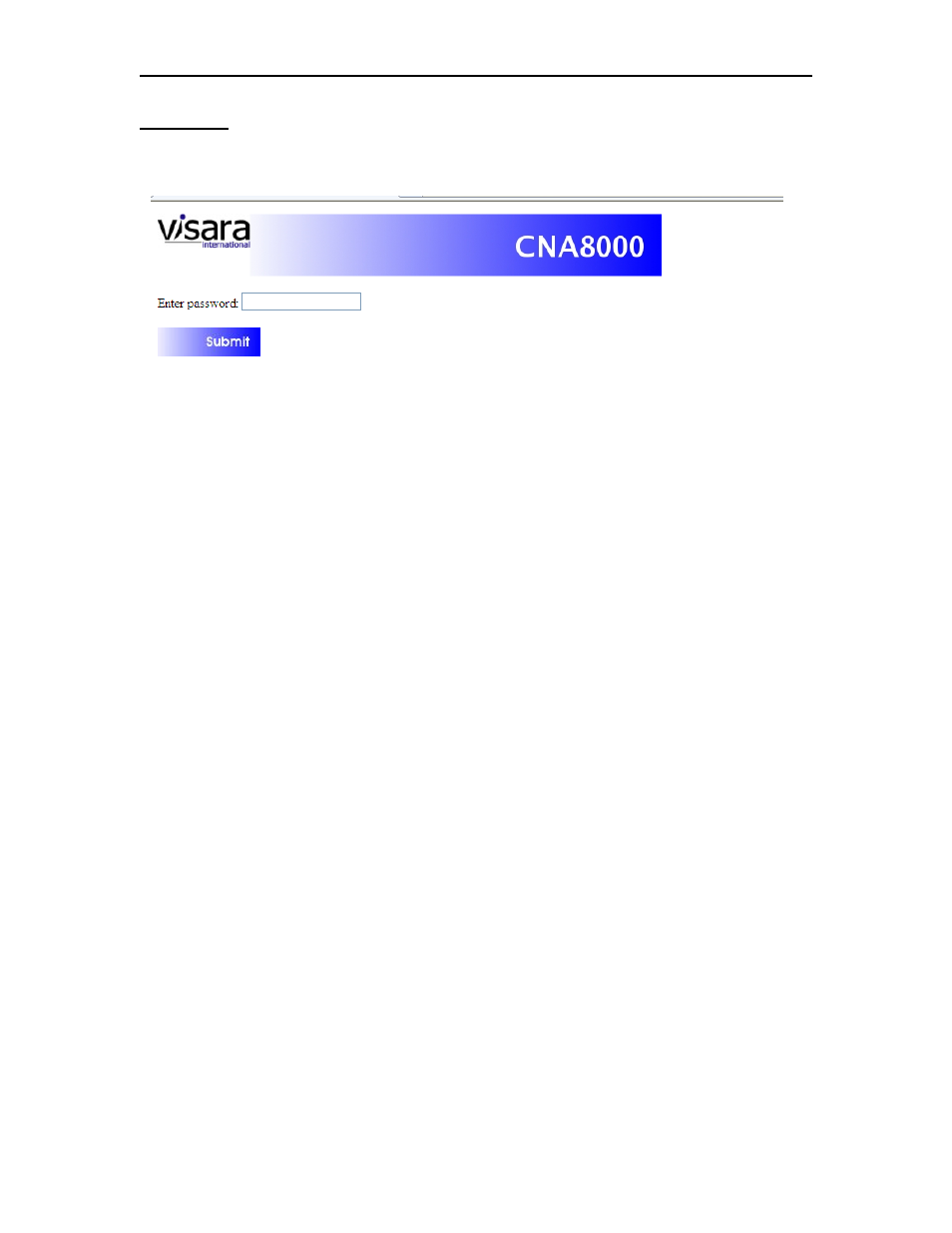 Visara CNA-8000 Installation User Manual | Page 27 / 126