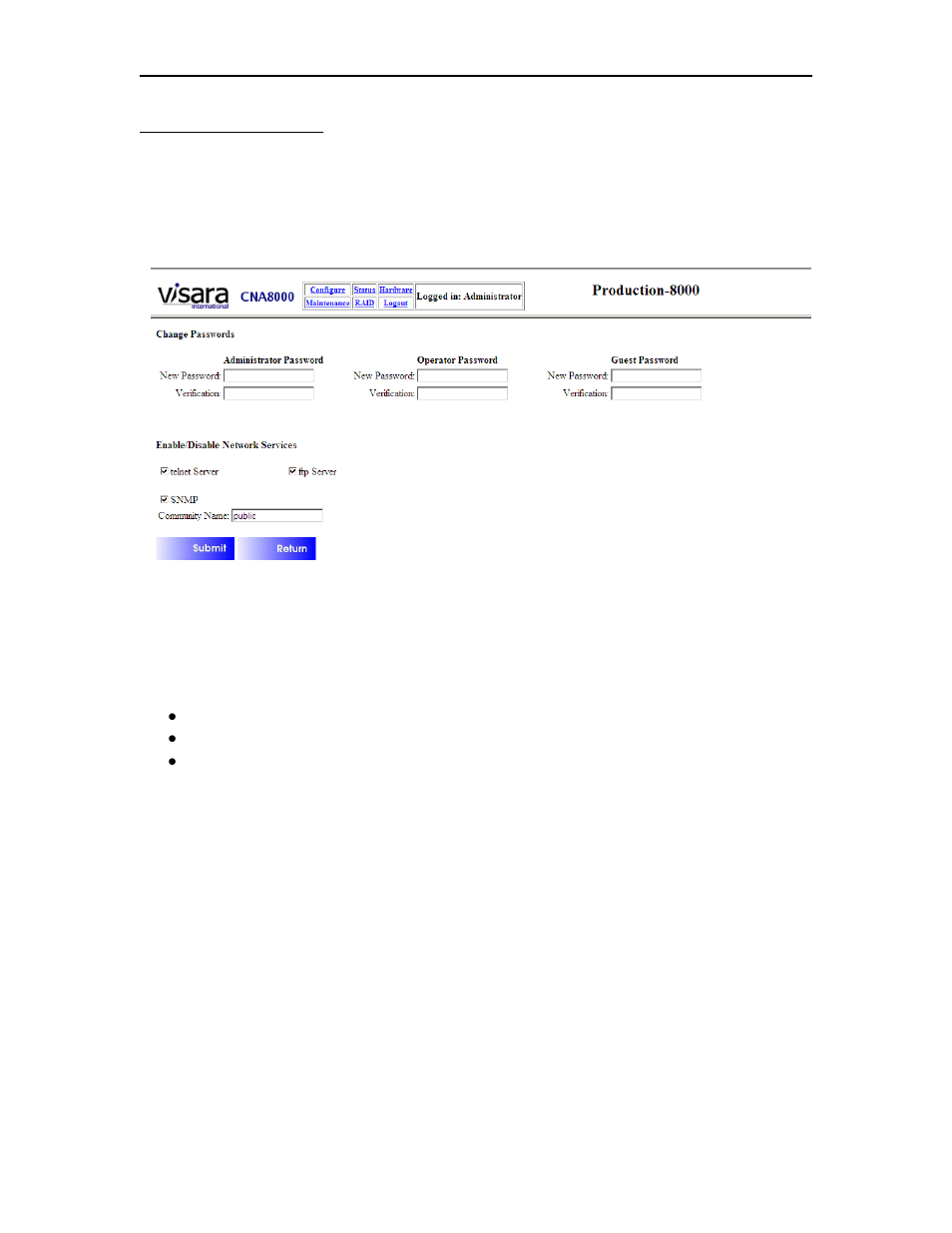 Visara CNA-8000 Installation User Manual | Page 37 / 126