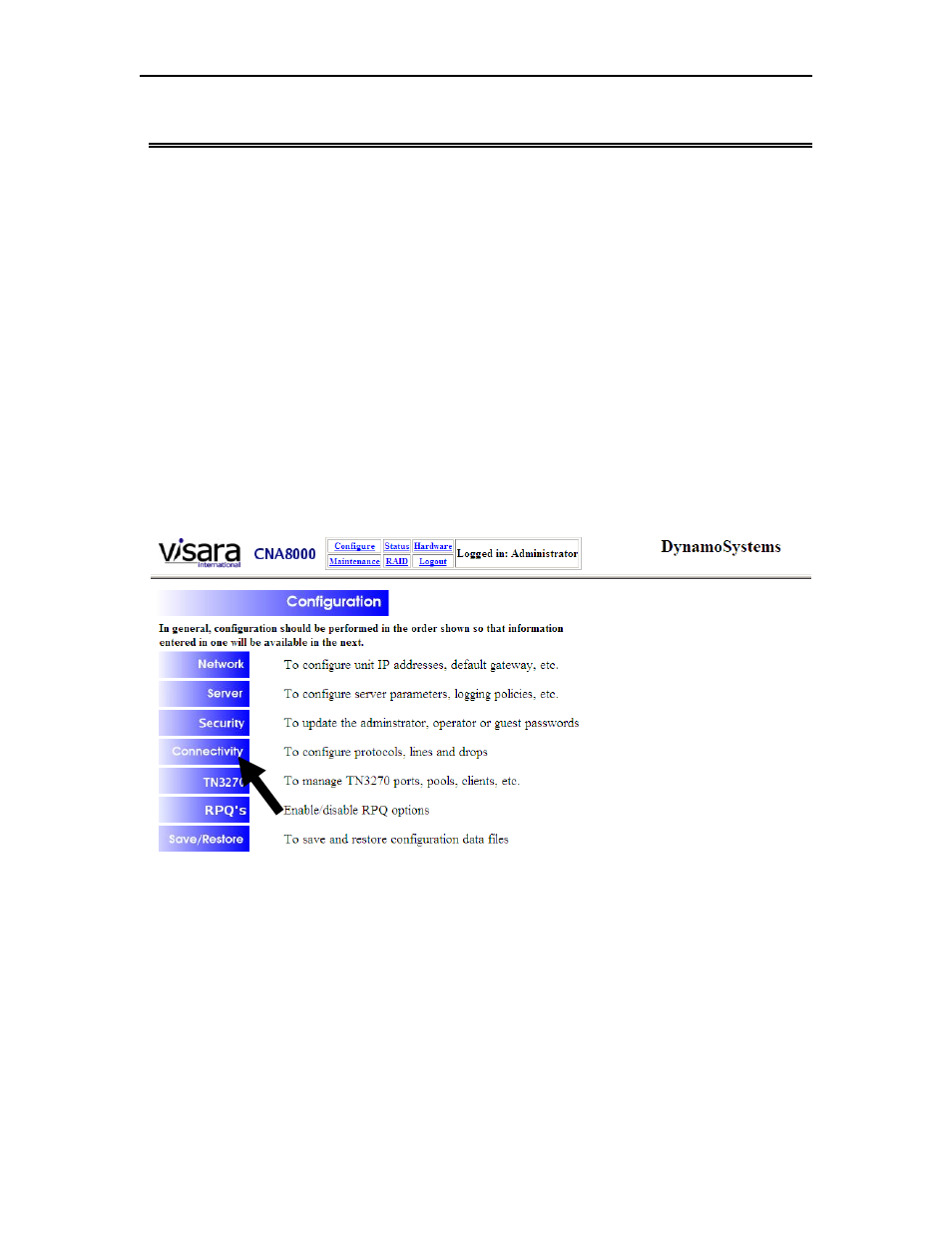 Chapter 4. escon/ficon xca configuration | Visara CNA-8000 Installation User Manual | Page 57 / 126