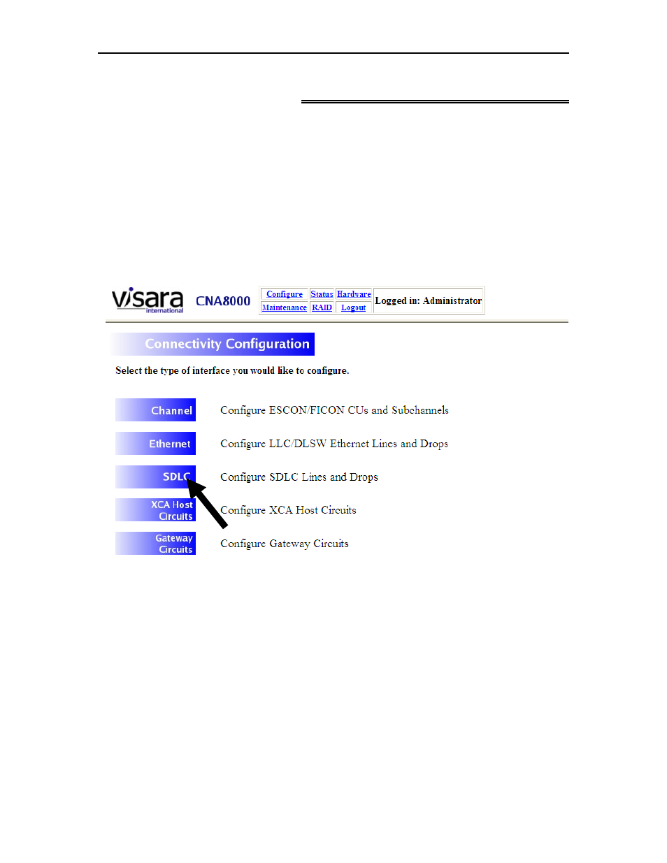 Chapter 7. sdlc gateway | Visara CNA-8000 Installation User Manual | Page 89 / 126