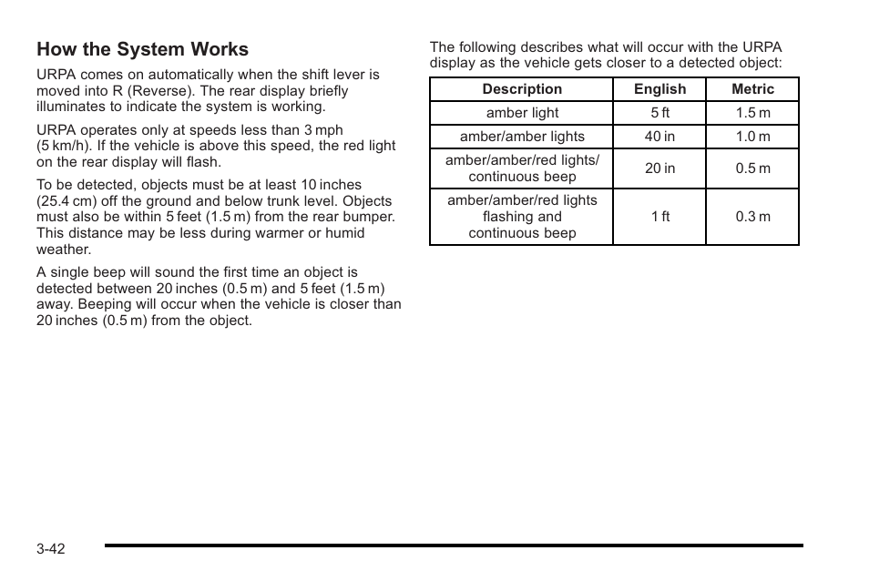 How the system works | Cadillac 2010 STS User Manual | Page 142 / 536