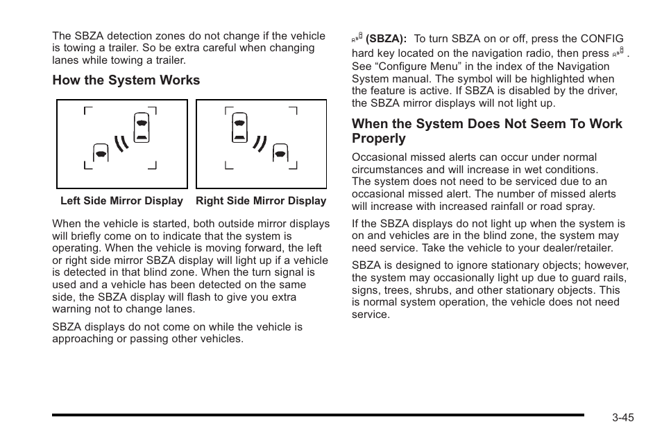 Cadillac 2010 STS User Manual | Page 145 / 536