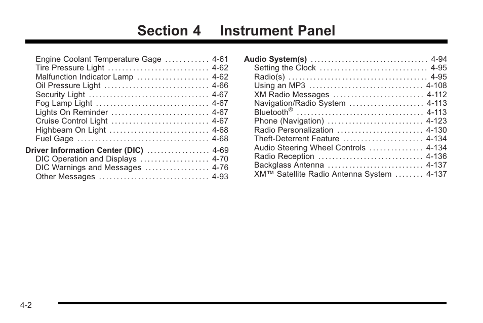 Cadillac 2010 STS User Manual | Page 182 / 536