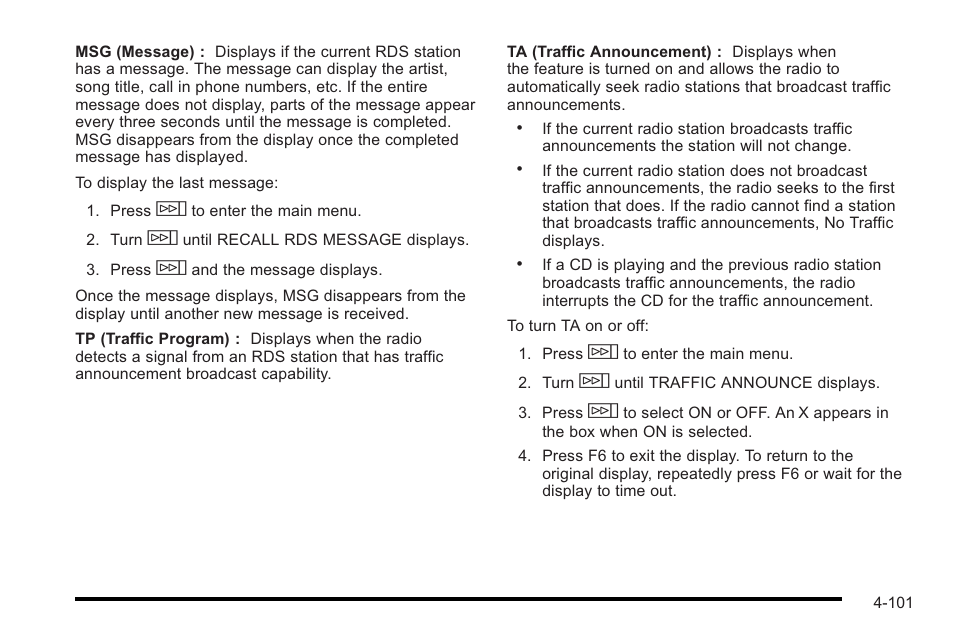 Cadillac 2010 STS User Manual | Page 281 / 536