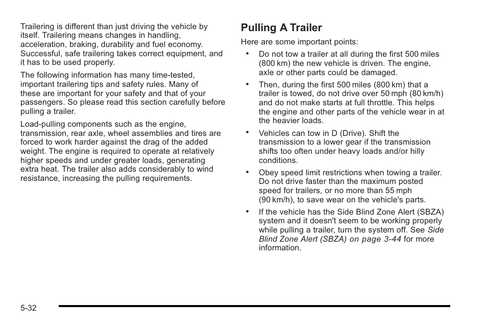 Pulling a trailer | Cadillac 2010 STS User Manual | Page 350 / 536