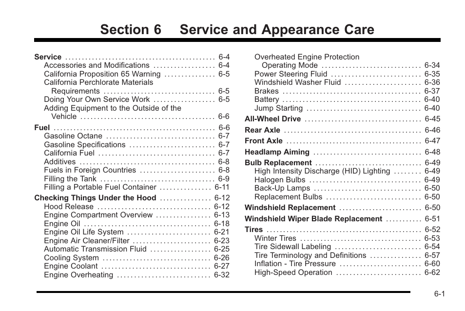 Service and appearance care, Appearance care -1 | Cadillac 2010 STS User Manual | Page 357 / 536