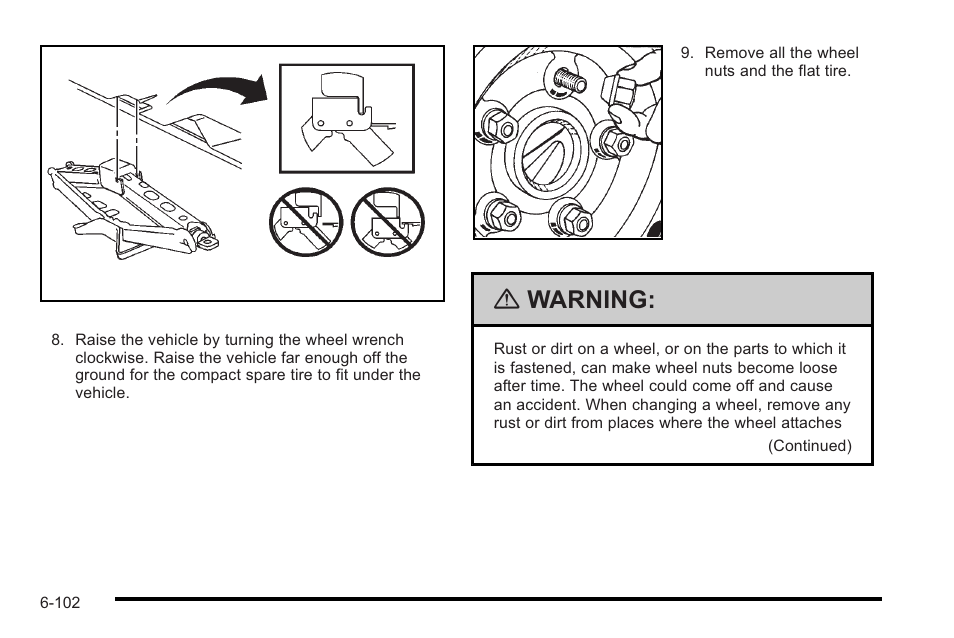 Warning | Cadillac 2010 STS User Manual | Page 458 / 536