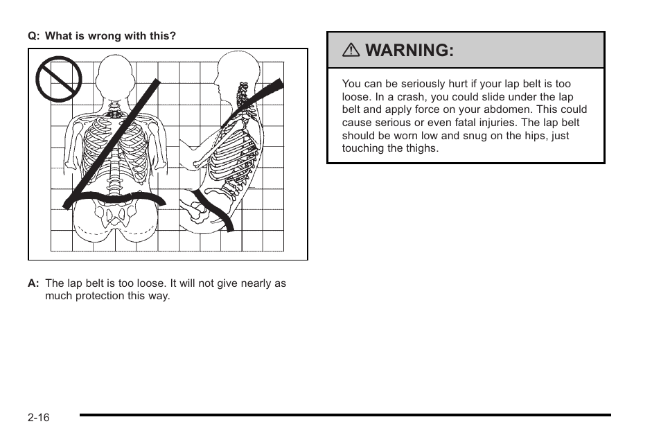 Warning | Cadillac 2010 STS User Manual | Page 46 / 536