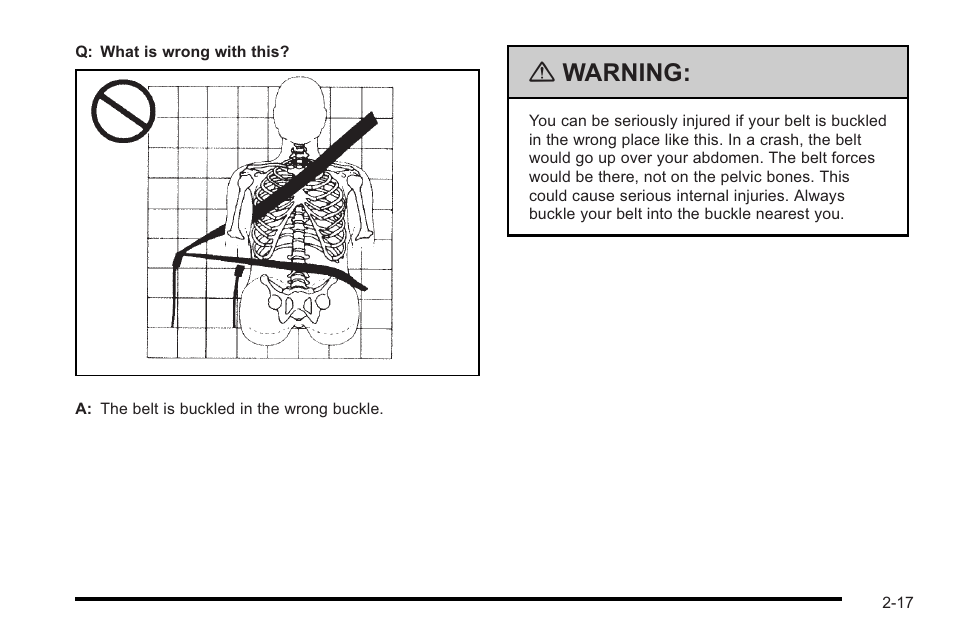 Warning | Cadillac 2010 STS User Manual | Page 47 / 536