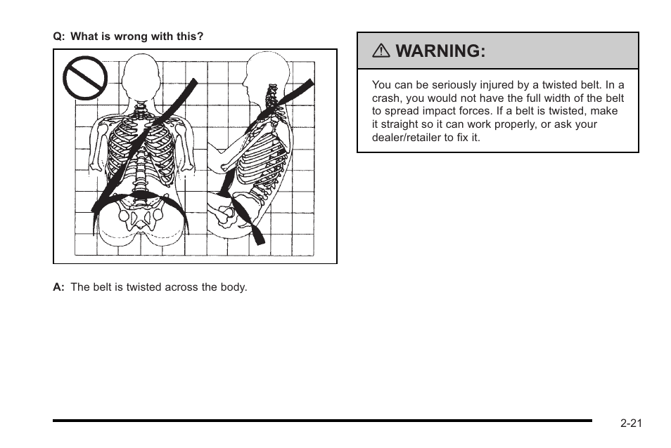 Warning | Cadillac 2010 STS User Manual | Page 51 / 536