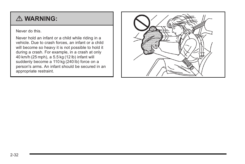 Warning | Cadillac 2010 STS User Manual | Page 62 / 536