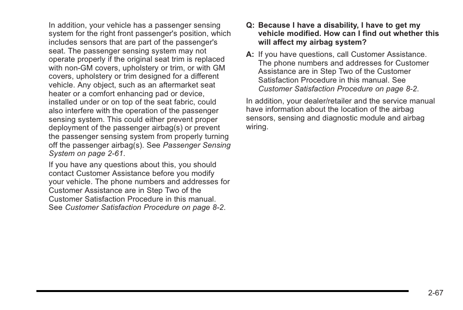 Cadillac 2010 STS User Manual | Page 97 / 536