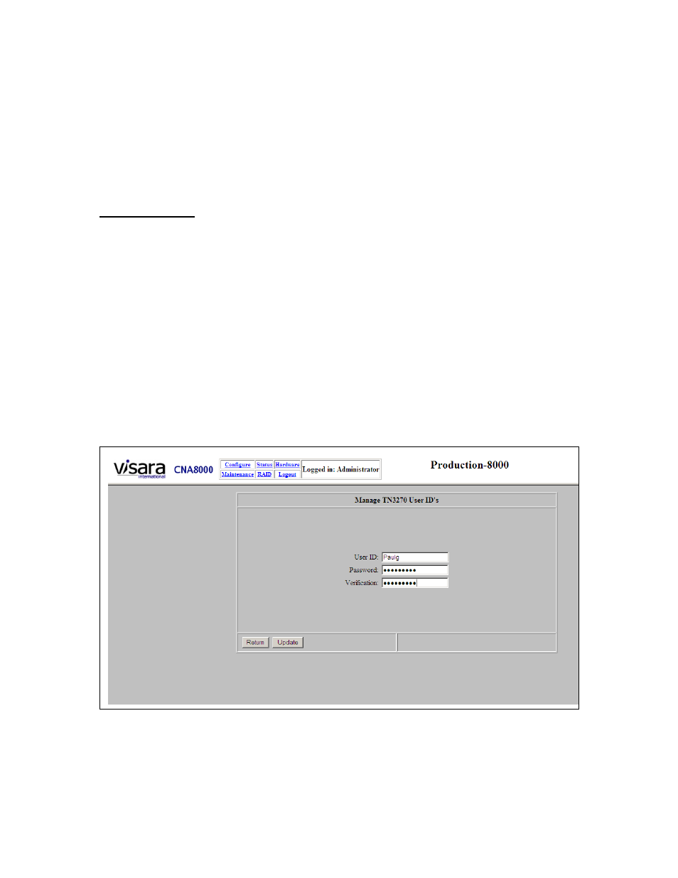 Visara CNA-8000 Planning Guide User Manual | Page 53 / 58
