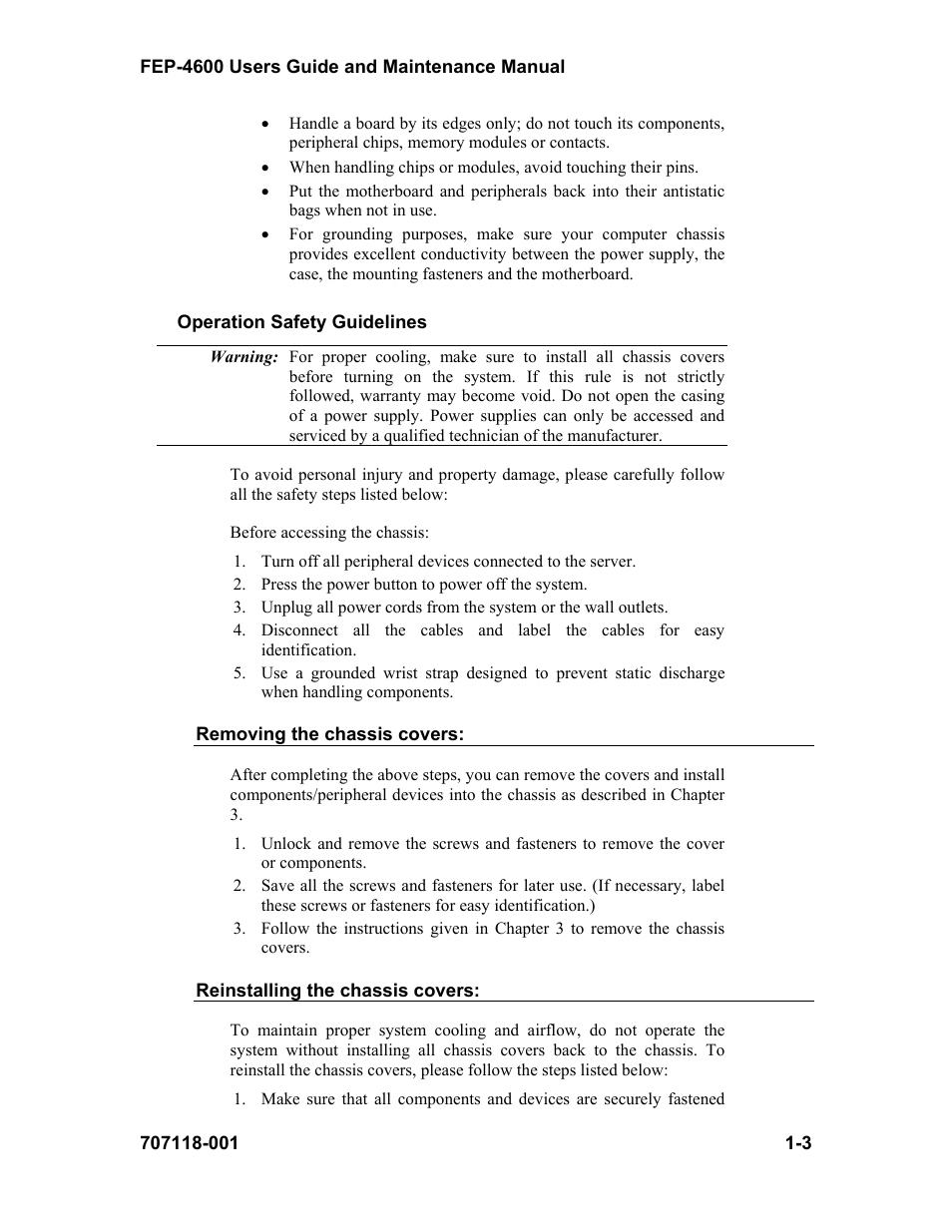 Visara FEP-4600 User Manual | Page 11 / 79