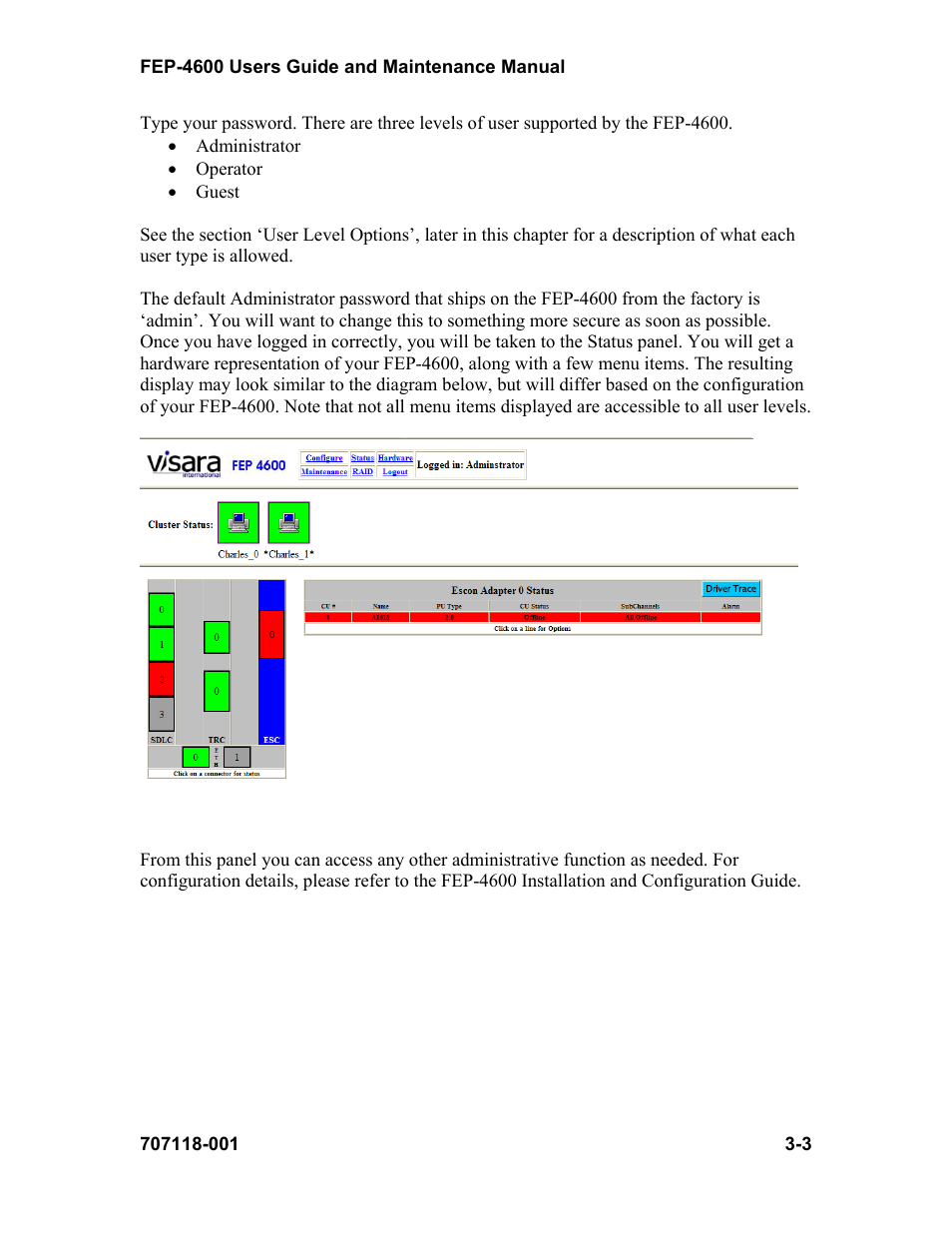 Visara FEP-4600 User Manual | Page 25 / 79