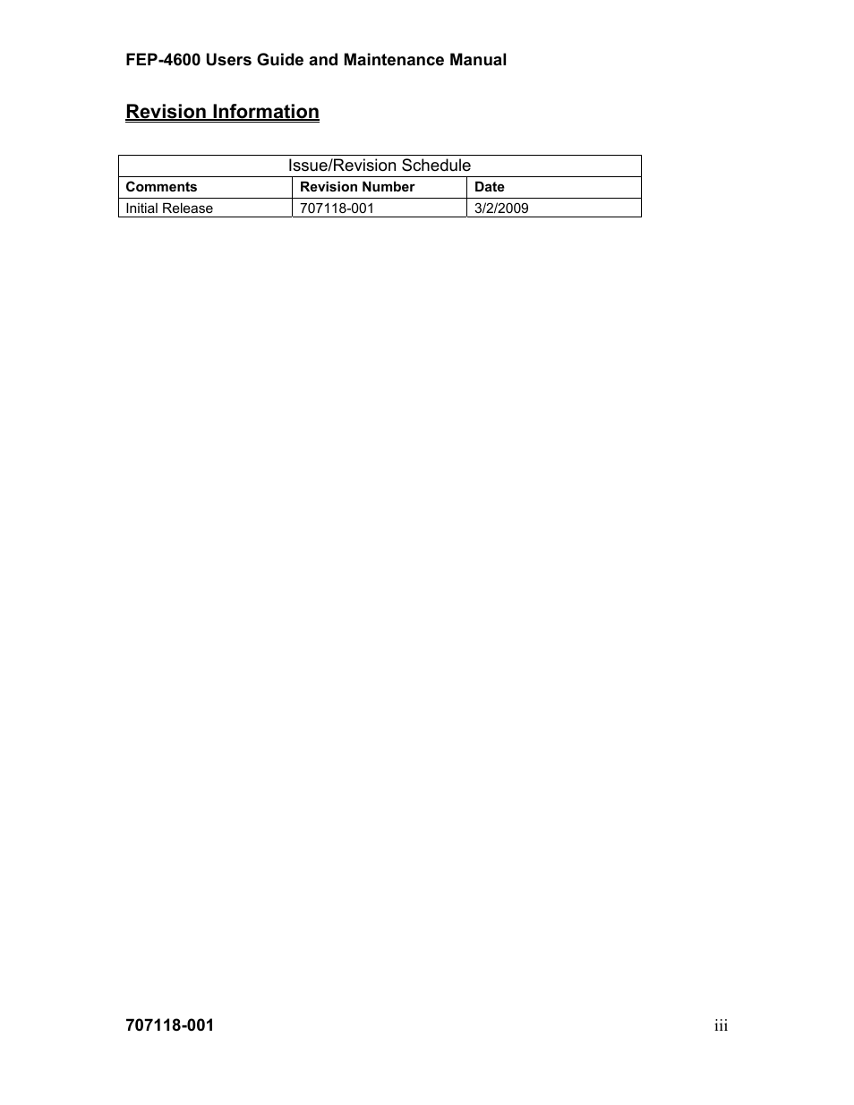 Visara FEP-4600 User Manual | Page 3 / 79