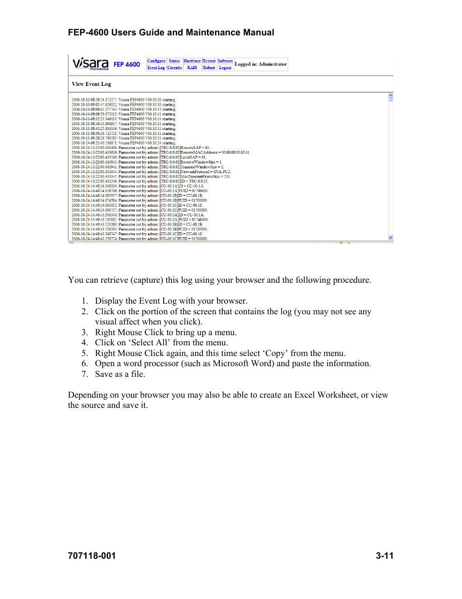 Visara FEP-4600 User Manual | Page 33 / 79