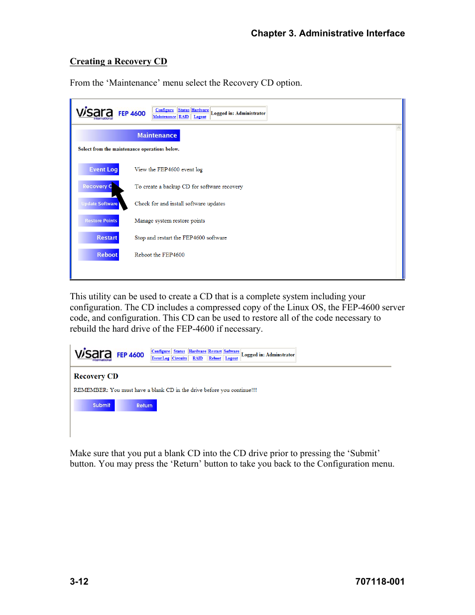 Visara FEP-4600 User Manual | Page 34 / 79