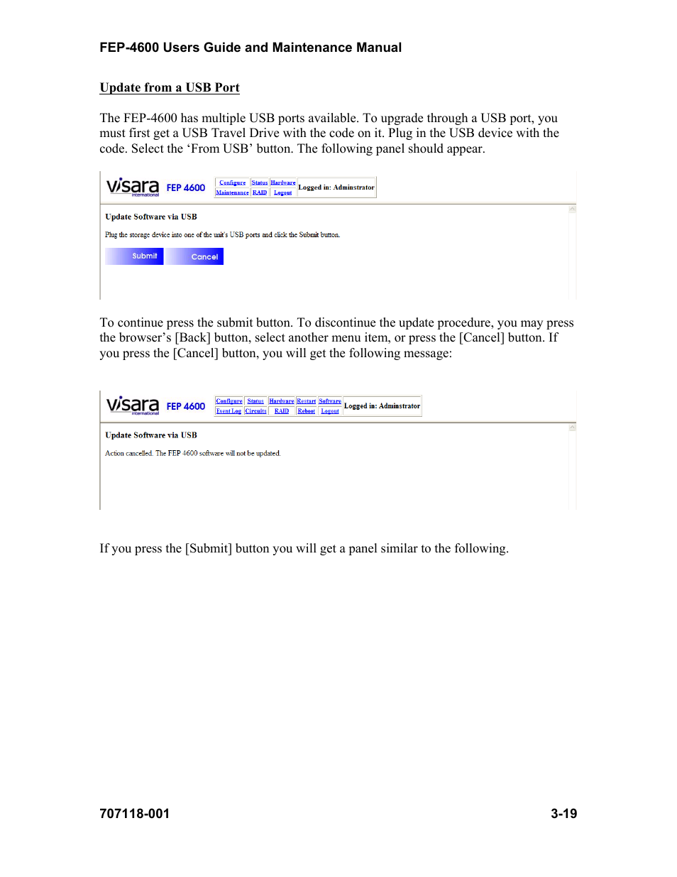 Visara FEP-4600 User Manual | Page 41 / 79