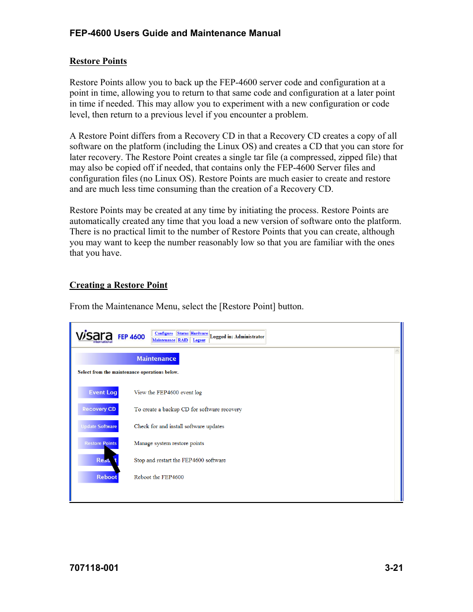Visara FEP-4600 User Manual | Page 43 / 79