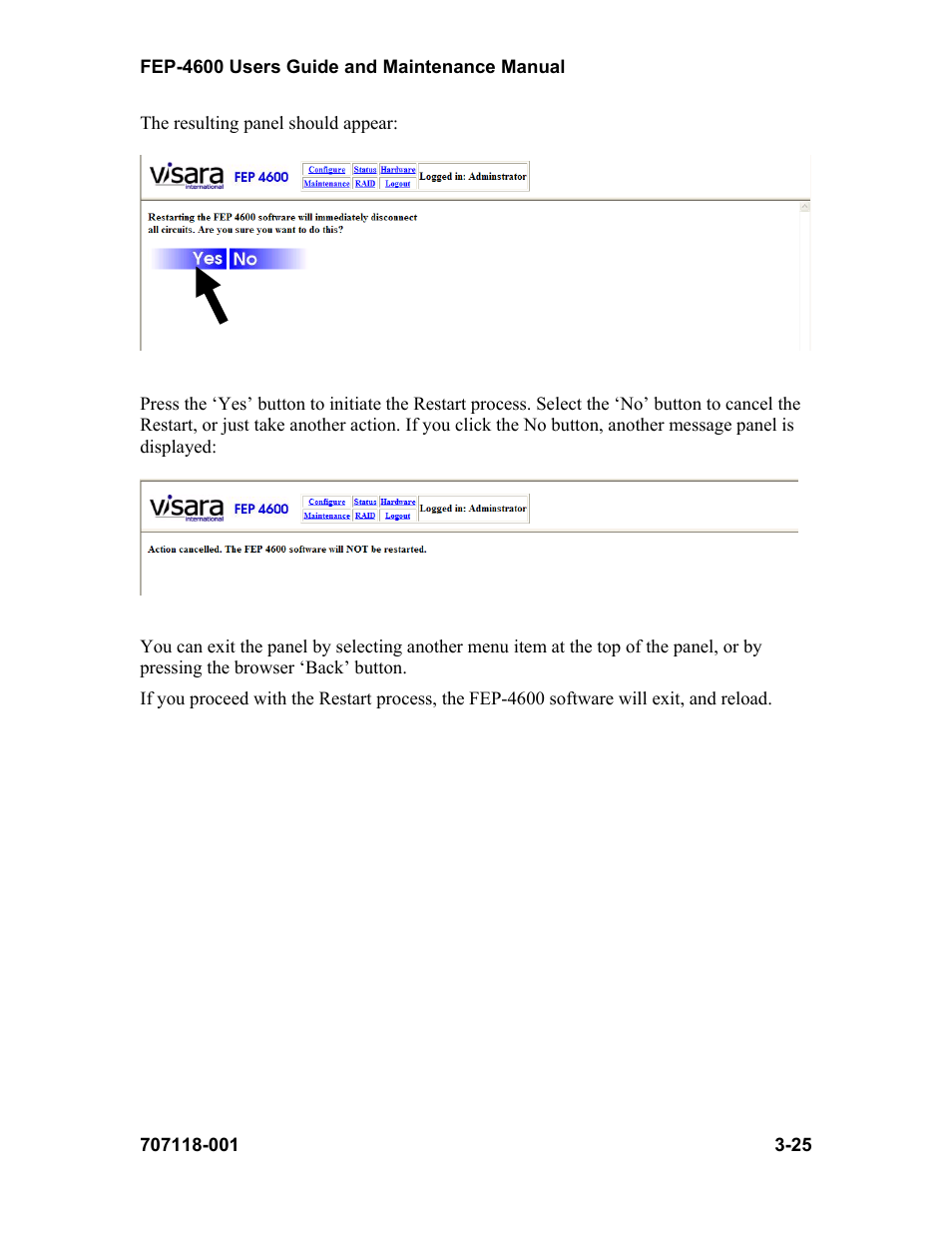 Visara FEP-4600 User Manual | Page 47 / 79
