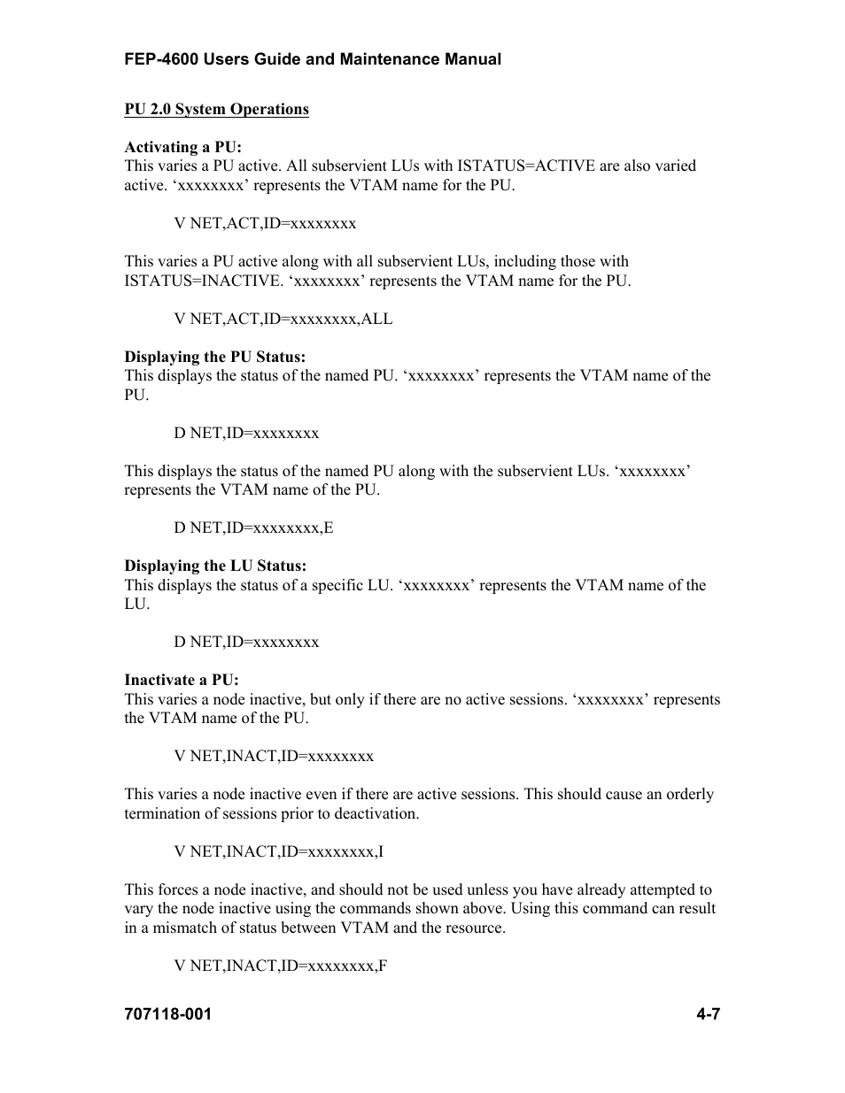Visara FEP-4600 User Manual | Page 61 / 79