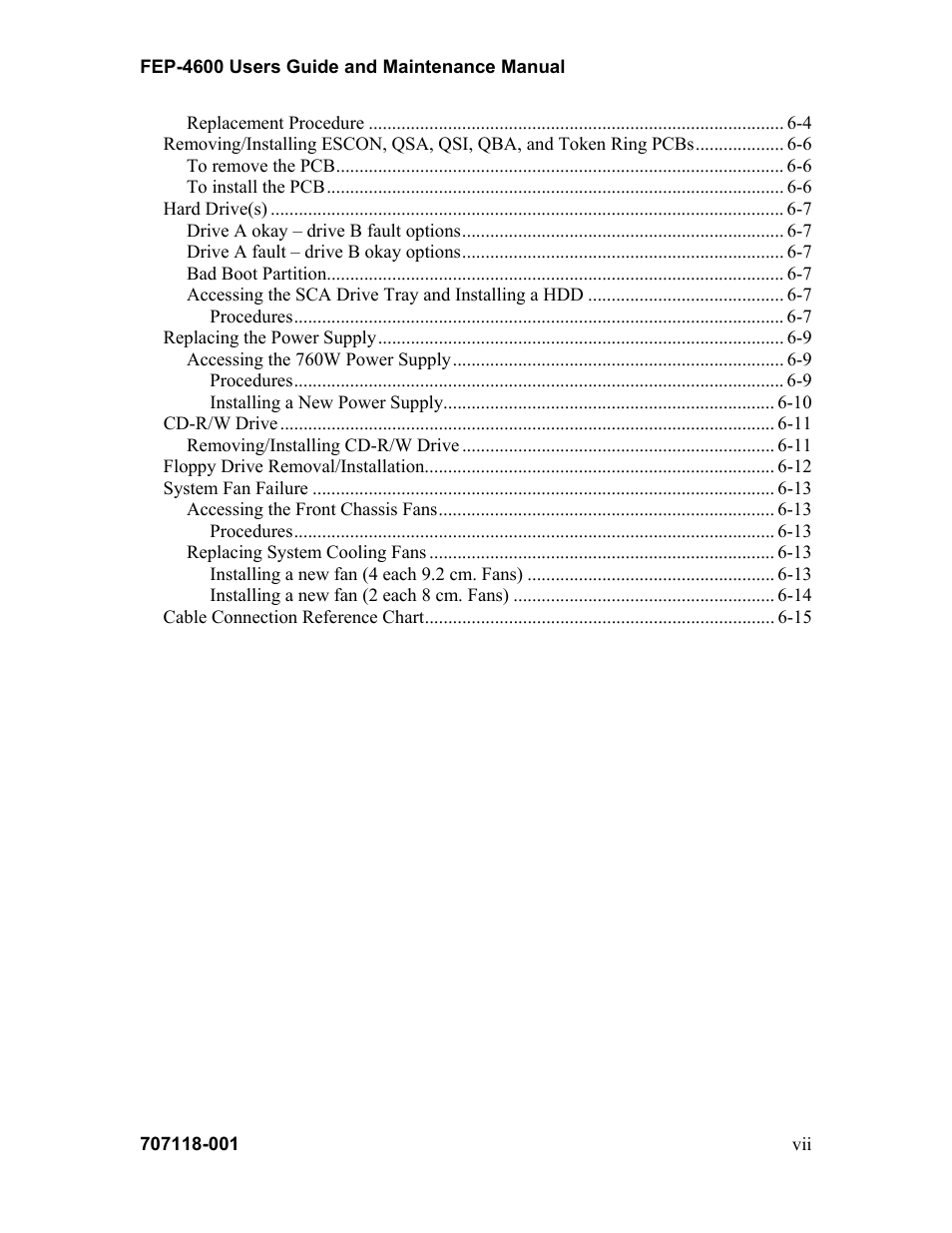 Visara FEP-4600 User Manual | Page 7 / 79