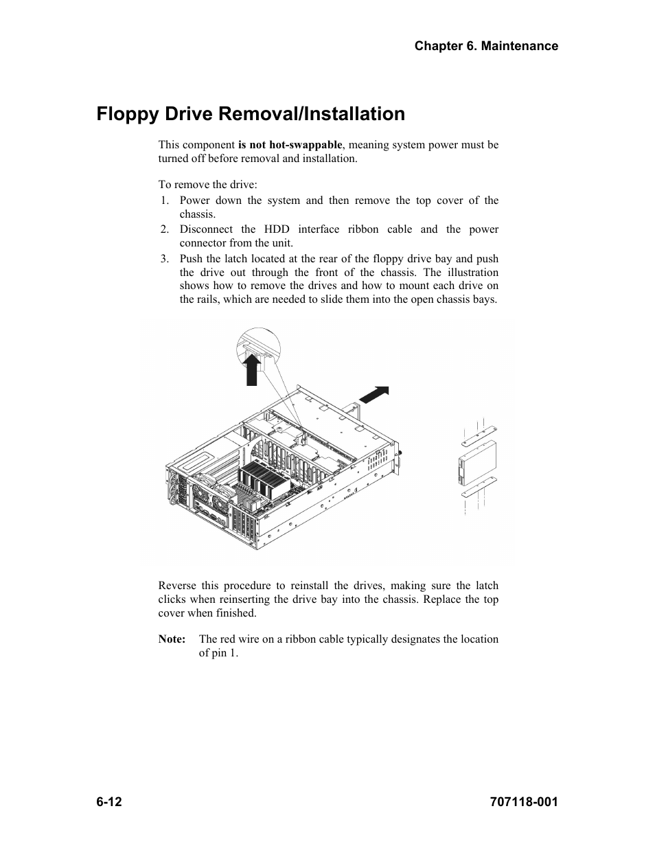 Floppy drive removal/installation | Visara FEP-4600 User Manual | Page 76 / 79