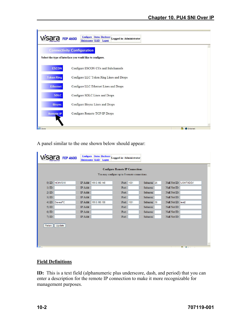 Visara FEP-4600 Installation User Manual | Page 108 / 114