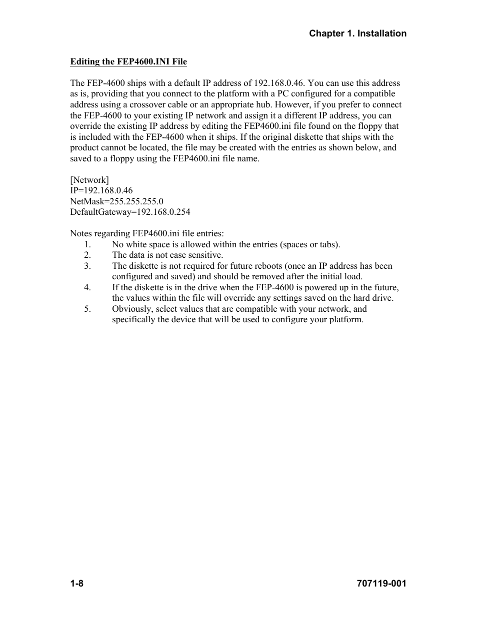 Visara FEP-4600 Installation User Manual | Page 16 / 114