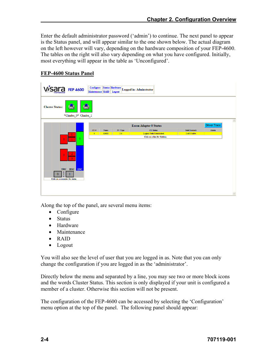 Visara FEP-4600 Installation User Manual | Page 22 / 114