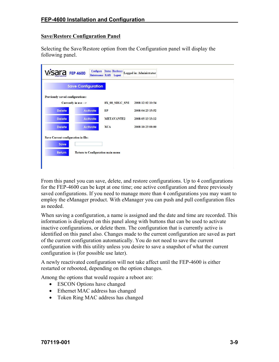 Visara FEP-4600 Installation User Manual | Page 33 / 114