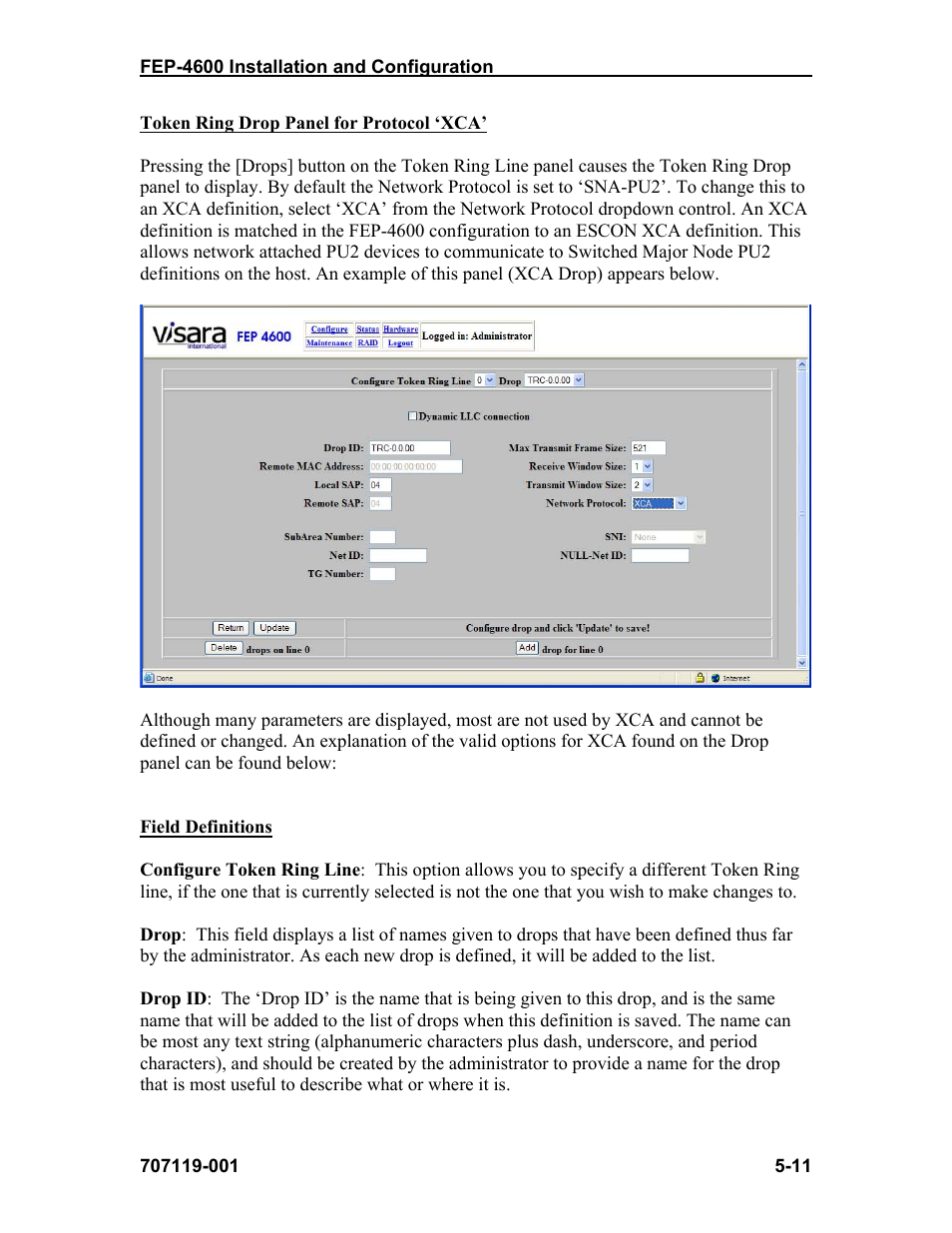 Visara FEP-4600 Installation User Manual | Page 63 / 114