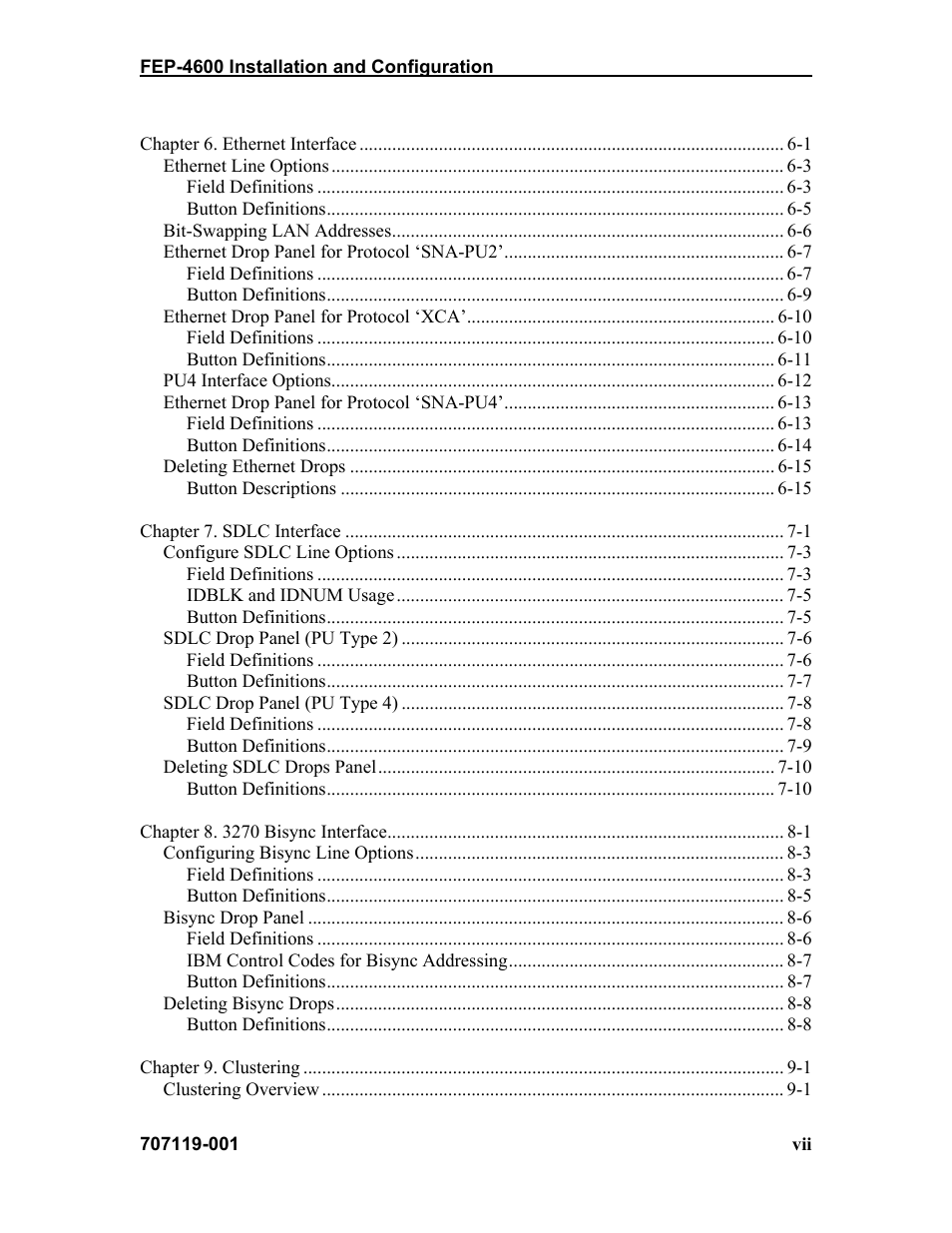 Visara FEP-4600 Installation User Manual | Page 7 / 114