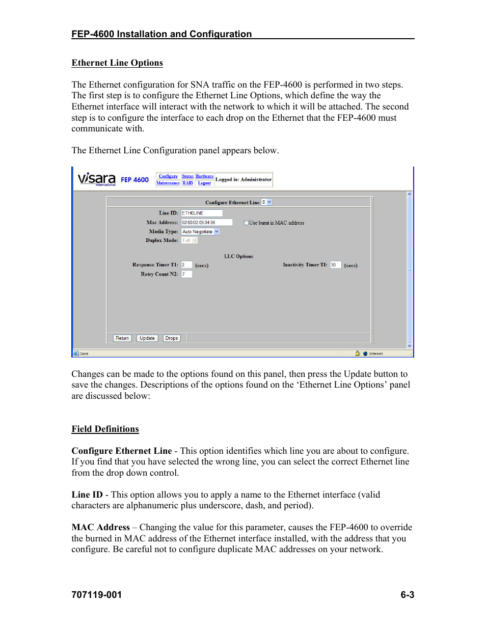 Visara FEP-4600 Installation User Manual | Page 71 / 114