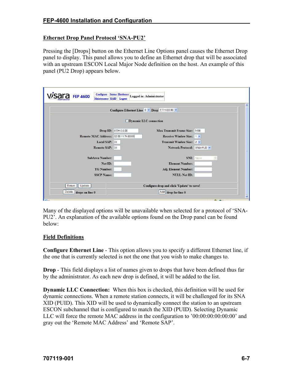 Visara FEP-4600 Installation User Manual | Page 75 / 114