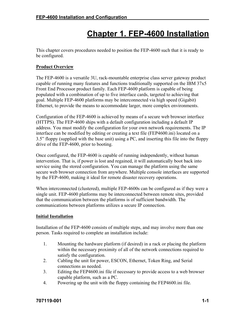 Visara FEP-4600 Installation User Manual | Page 9 / 114