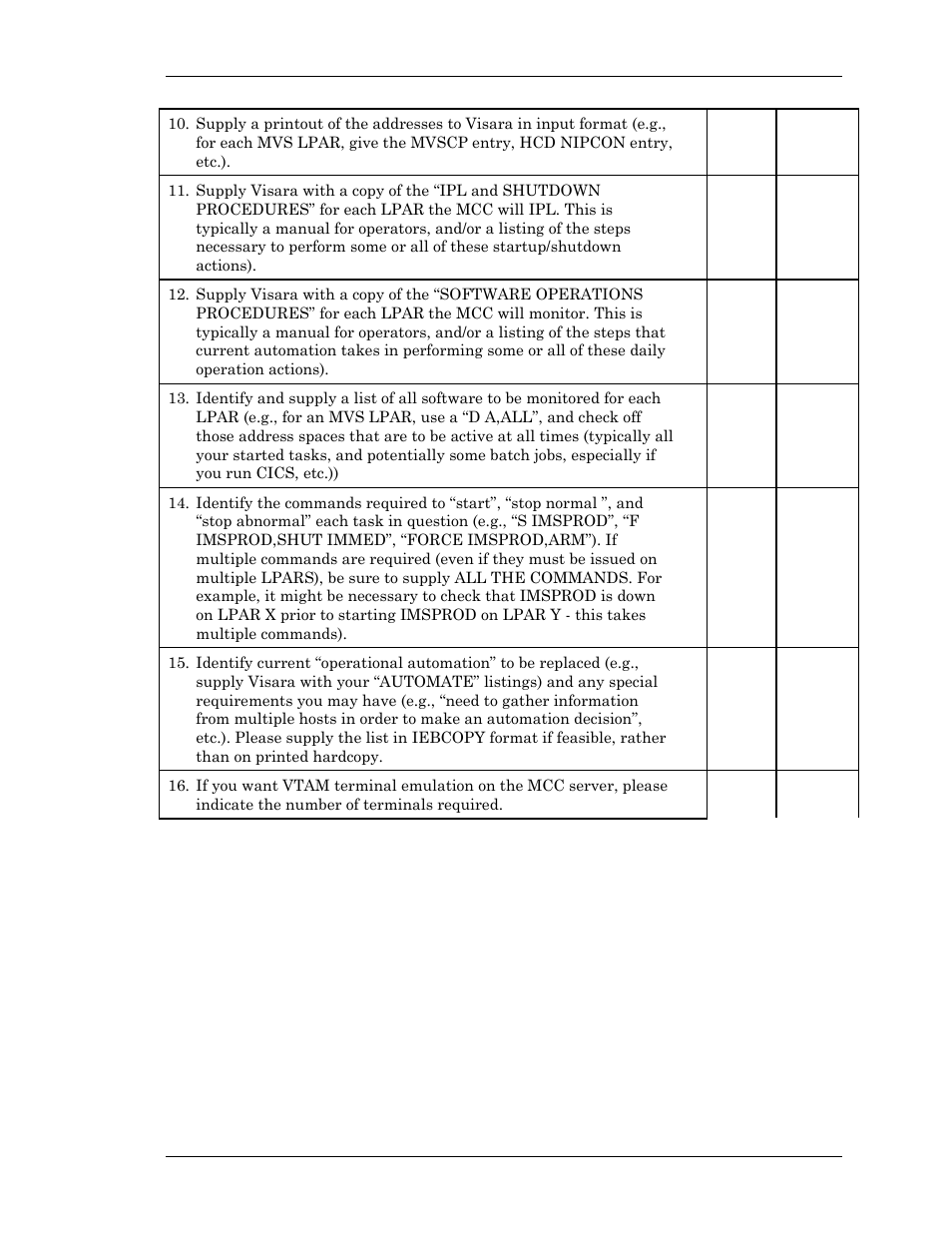 Visara Master Console Center Installation User Manual | Page 13 / 52