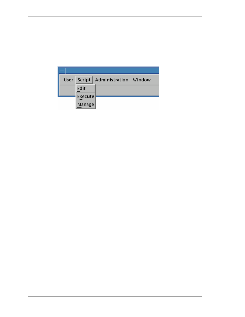 Editing, executing and running scripts, Figure 18. script edit option | Visara Master Console Center Operations Guide User Manual | Page 48 / 80