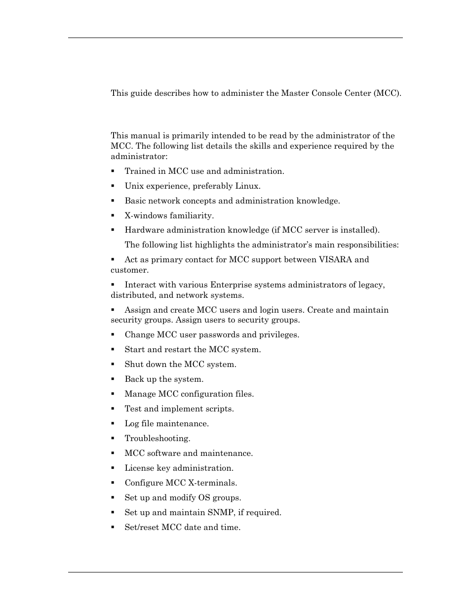 Purpose of this guide, Users of this guide, Purpose of this guide users of this guide | Visara Master Console Center Administration Guide User Manual | Page 12 / 233