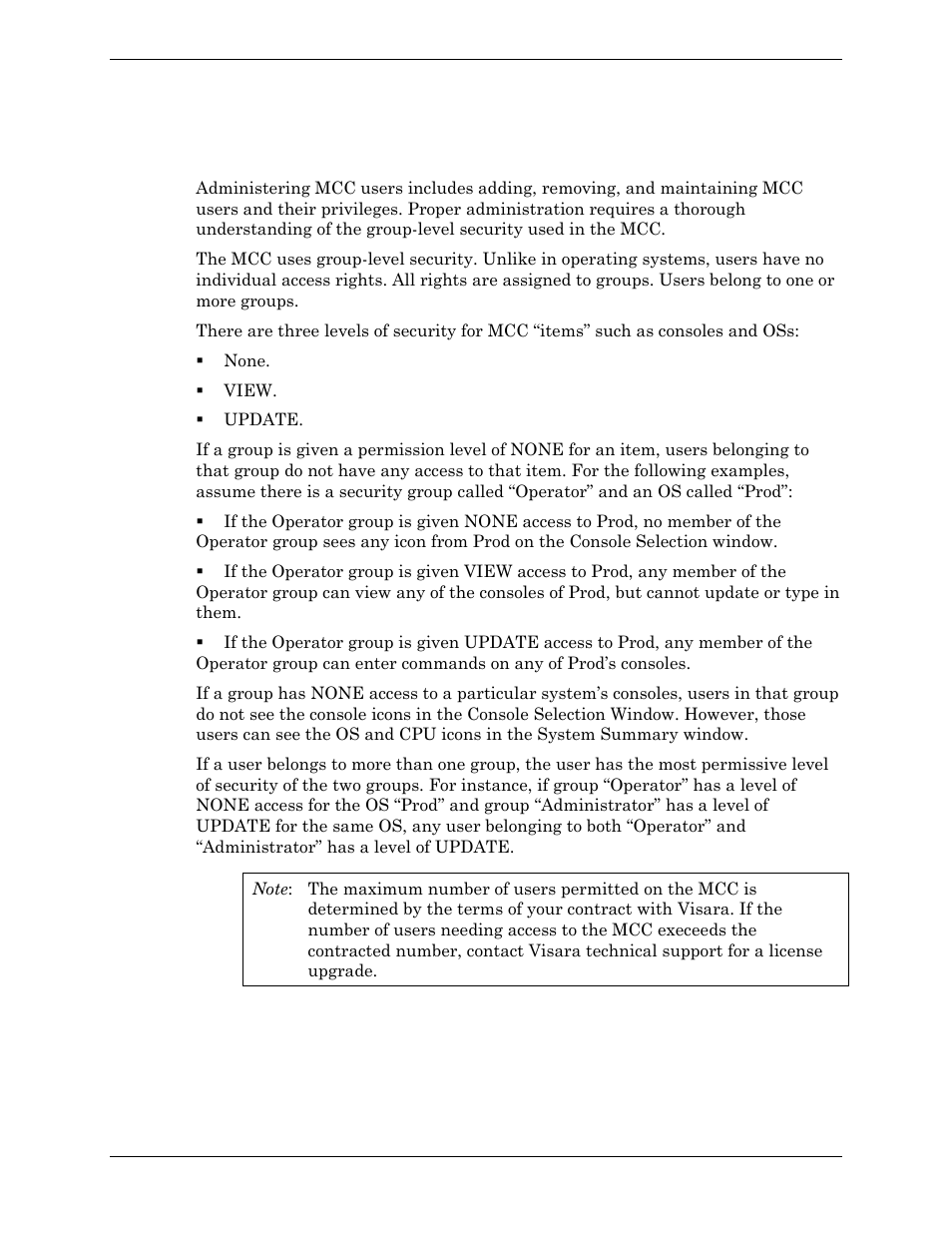 Introduction | Visara Master Console Center Administration Guide User Manual | Page 120 / 233