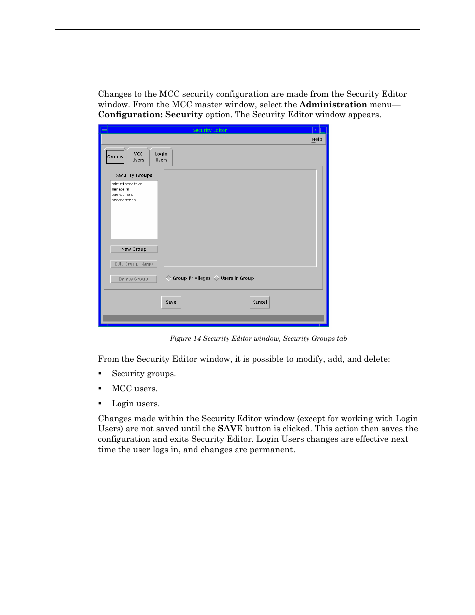 Administering security | Visara Master Console Center Administration Guide User Manual | Page 122 / 233