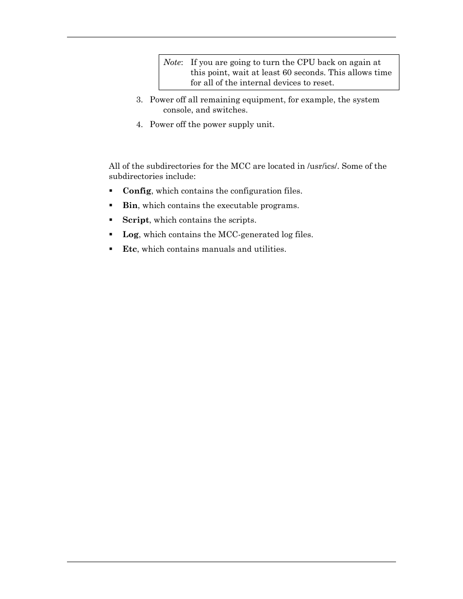Structure of the mcc directories | Visara Master Console Center Administration Guide User Manual | Page 19 / 233