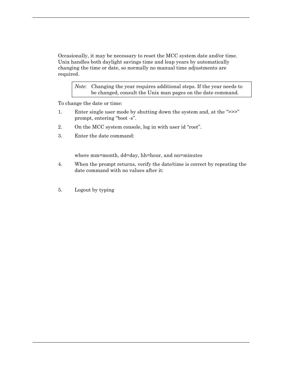 Setting date and time | Visara Master Console Center Administration Guide User Manual | Page 190 / 233