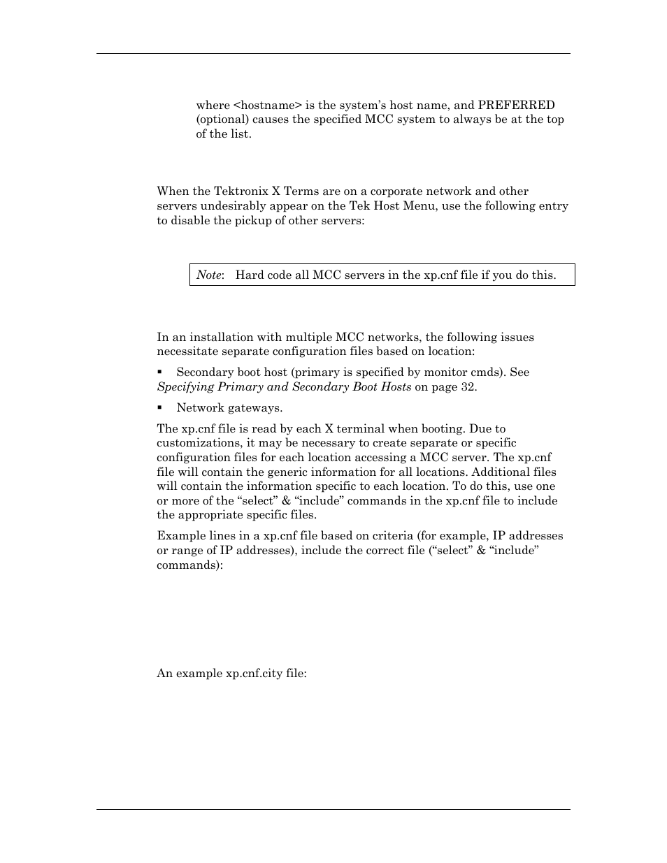 Having multiple xp.cnf configuration files | Visara Master Console Center Administration Guide User Manual | Page 31 / 233