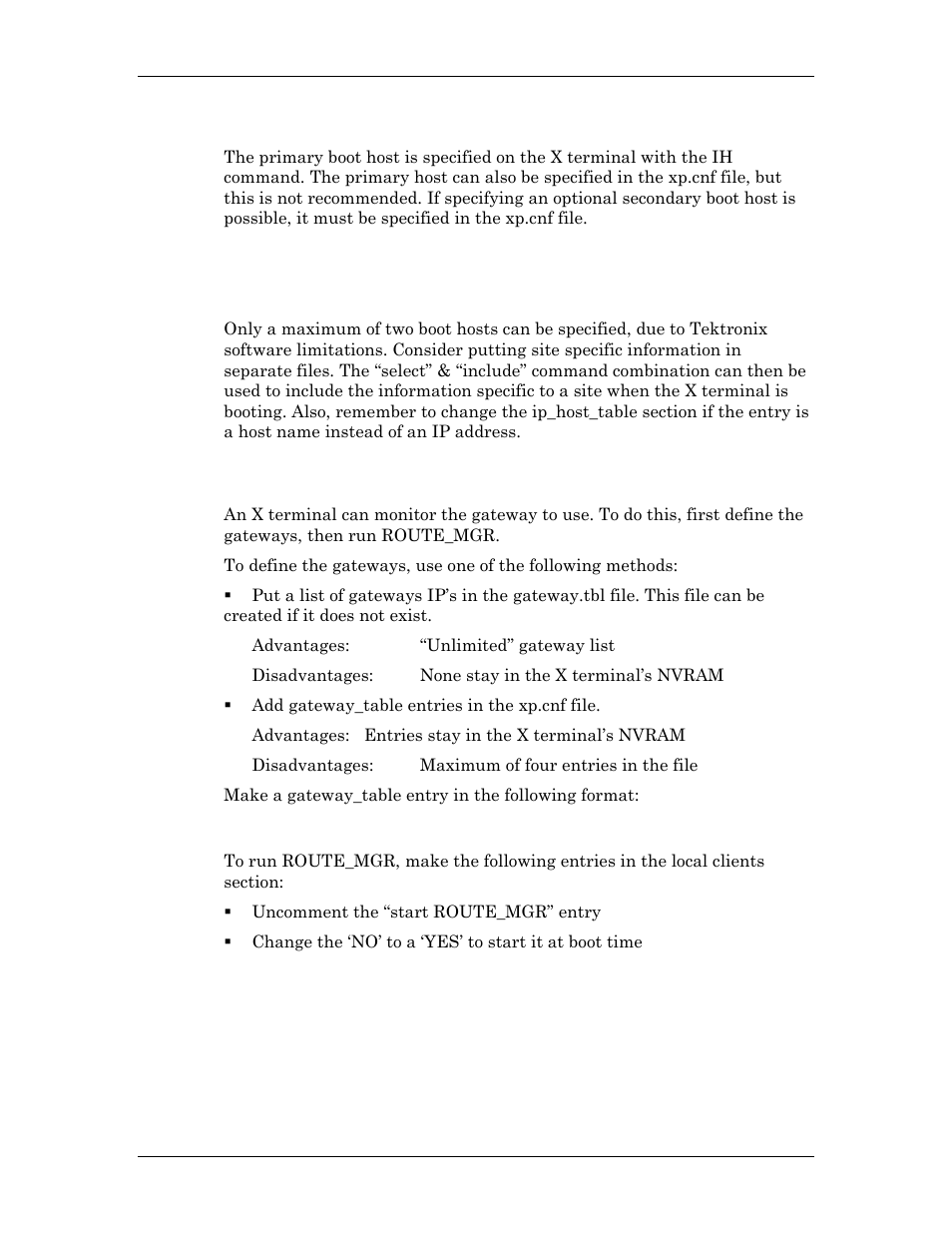 Specifying primary and secondary boot hosts | Visara Master Console Center Administration Guide User Manual | Page 32 / 233