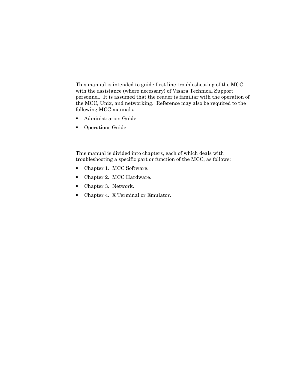 About this manual, Purpose of this manual, Organization of this manual | Purpose of this manual organization of this manual | Visara Master Console Center Troubleshooting Guide User Manual | Page 5 / 18